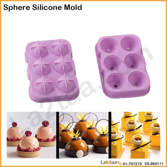 6 Cells Sphere Silicone Mold