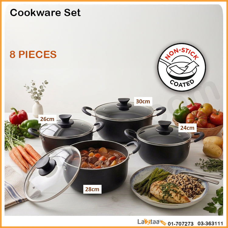 8 Pieces Cookware Set