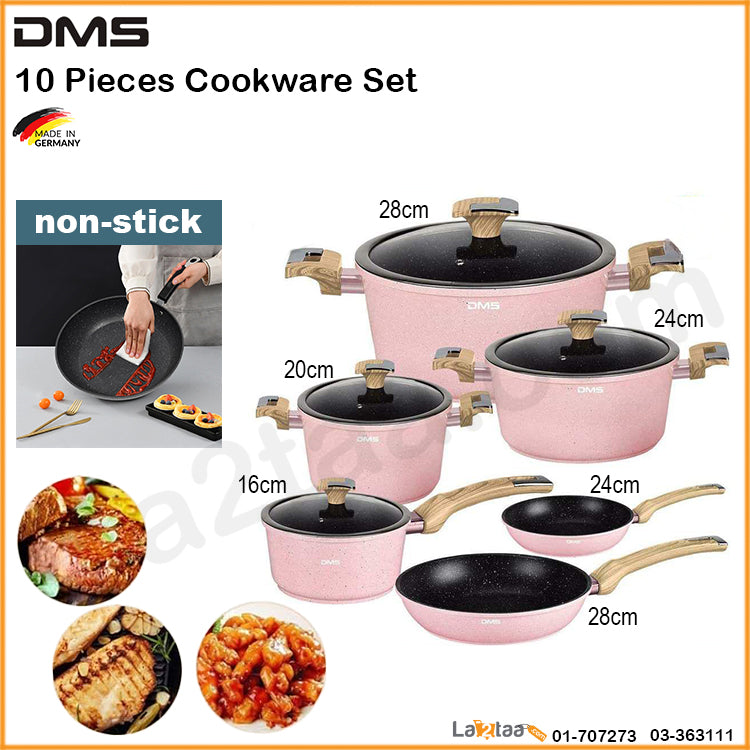 DMS-10 Pieces Cookware Set