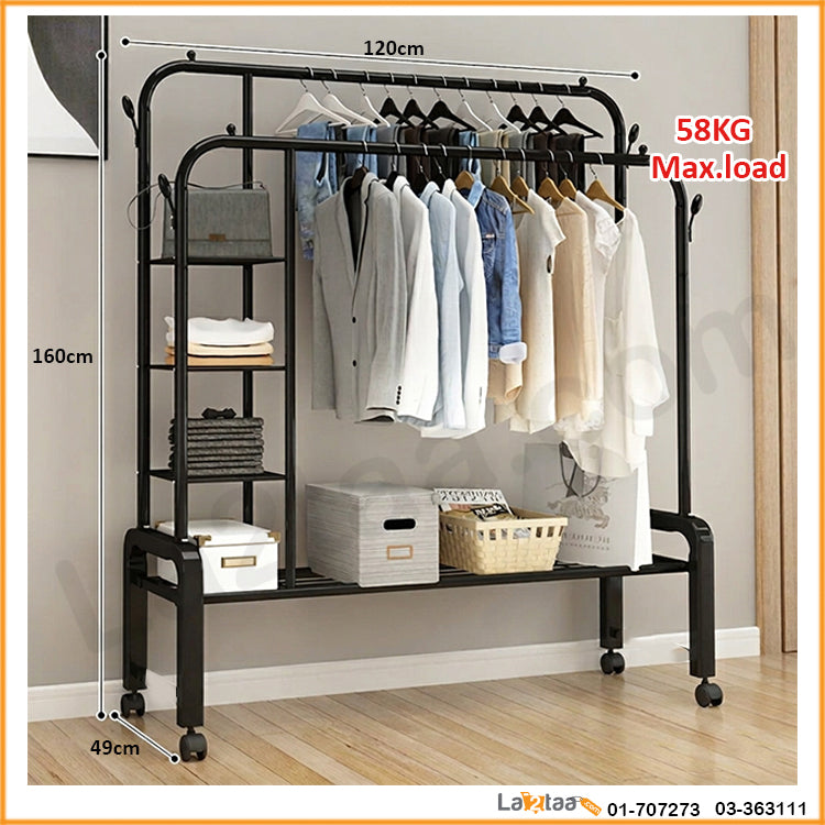Double Pole Clothes rack