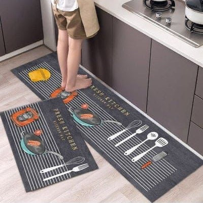 Diatomite kitchen mat set