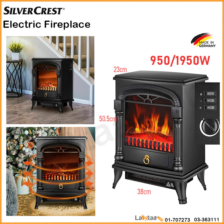 Silver Crest - Electric Fireplace
