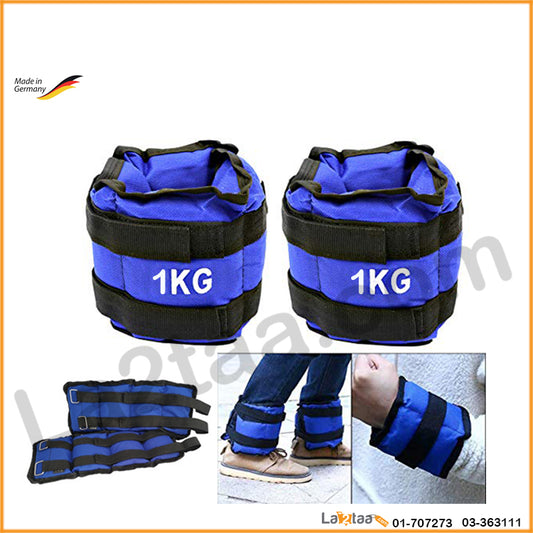 Pair of ankle and wrist weight belts half kilo