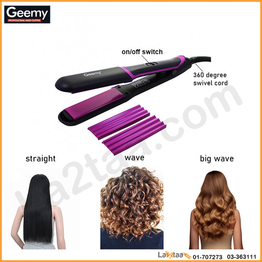 GEEMY - 3 in 1 Hair straightener  GM-2859