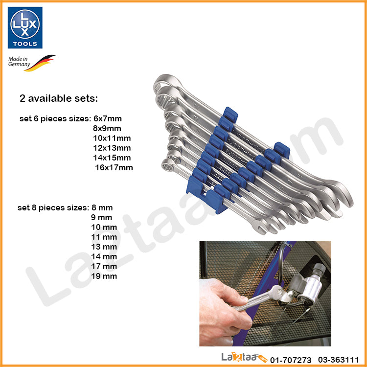 LUX TOOLS - combination wrench set