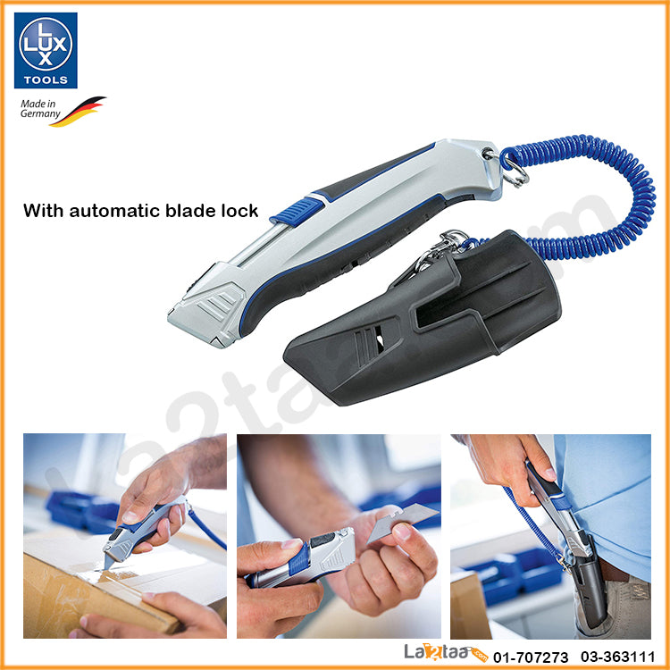 LUX TOOLS - Cutting knife with bag