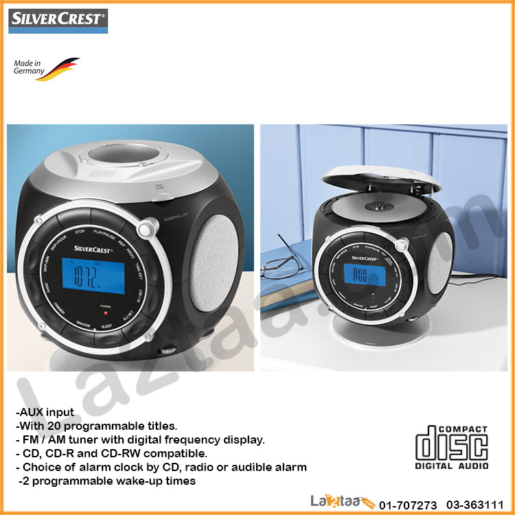 silver crest - CD clock radio