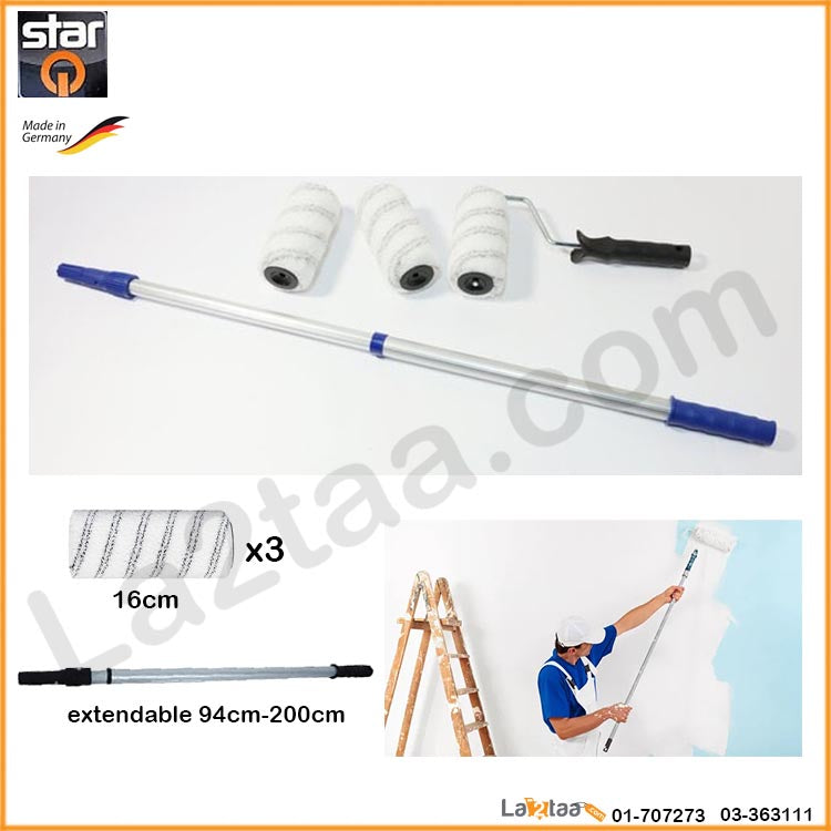 Star Q - Telescopic Painter's Roller Set