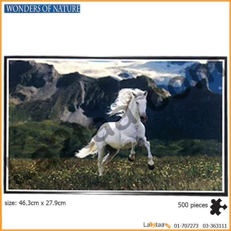 Wonder of Nature - White Horse Puzzle