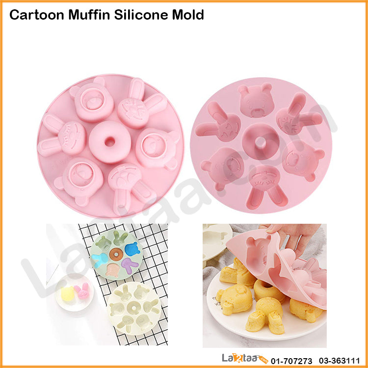 Cartoon Muffin Silicone Mold