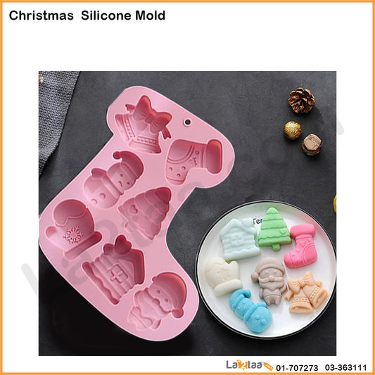 7 Christmas Shapes Silicone Mold