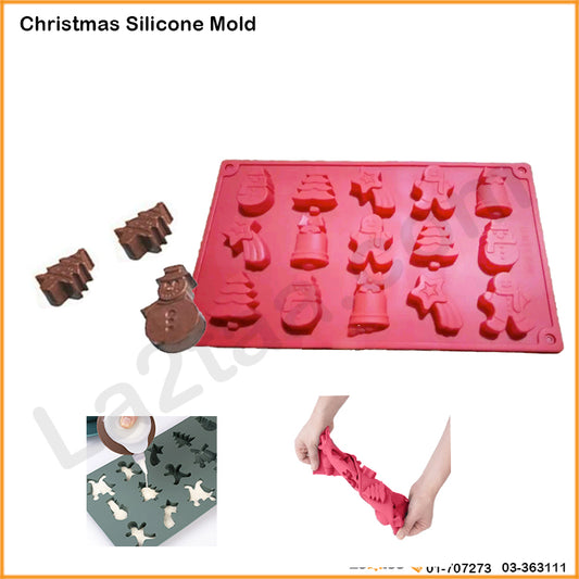 15 Holes Christmas Silicone Mold