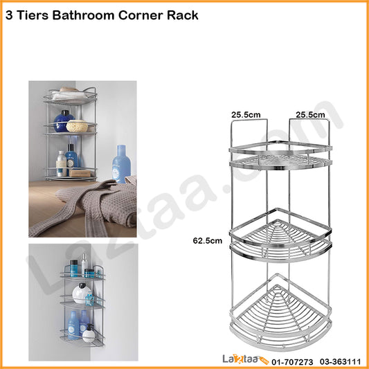 3 Tiers Bathroom Corner Rack