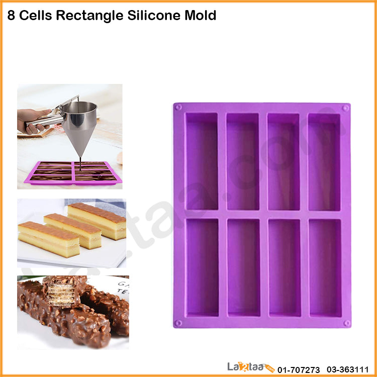 8 Cells Rectangle Silicone Mold