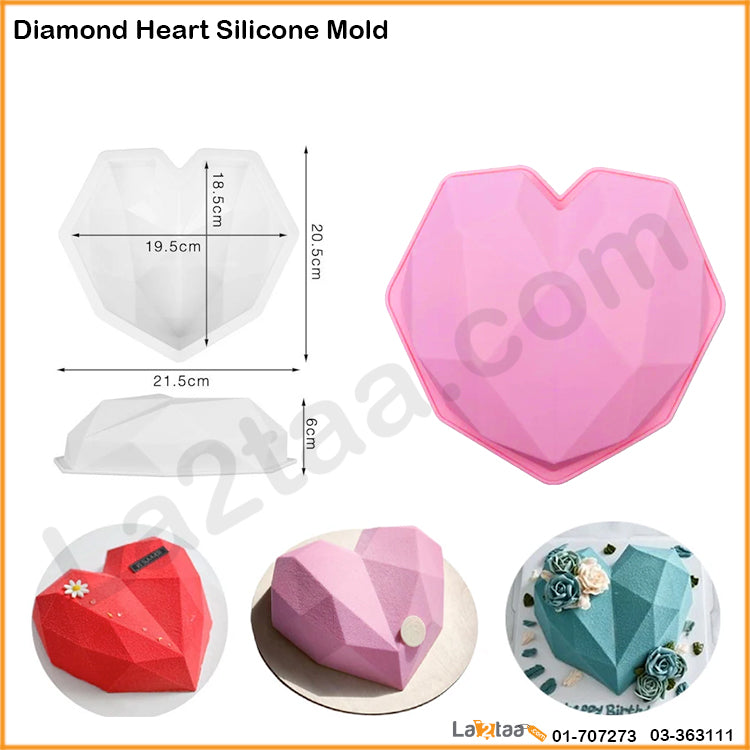 Diamond Heart Silicone Mold