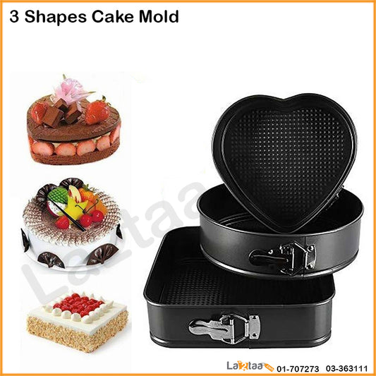 3 Shapes Cake Mold