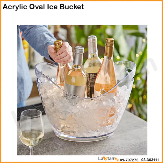 Acrylic Oval Ice Bucket