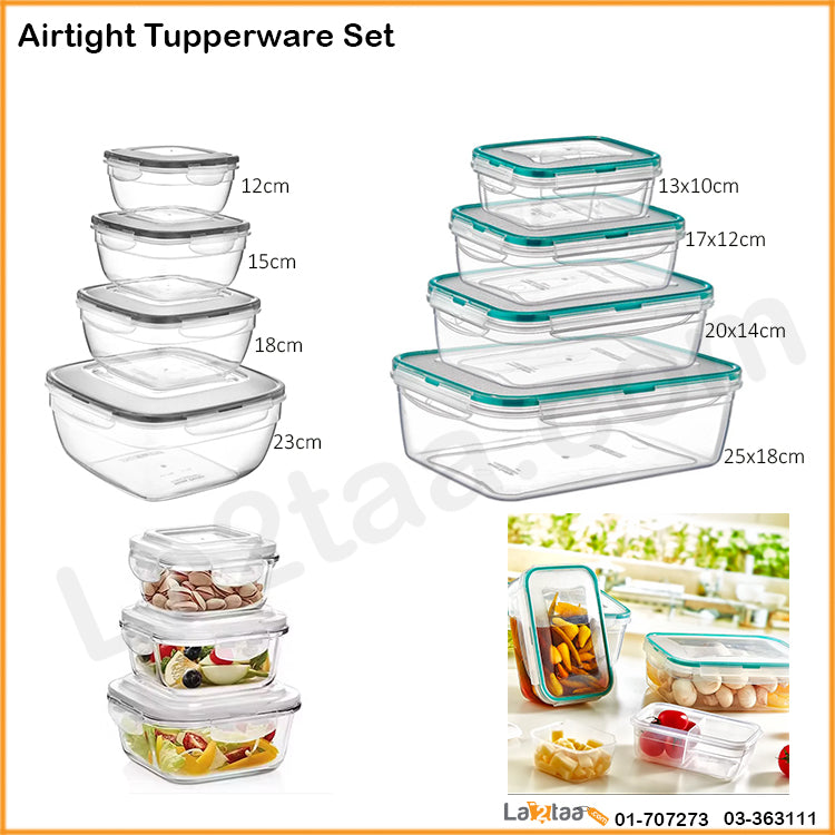 Airtight Tupperware Set