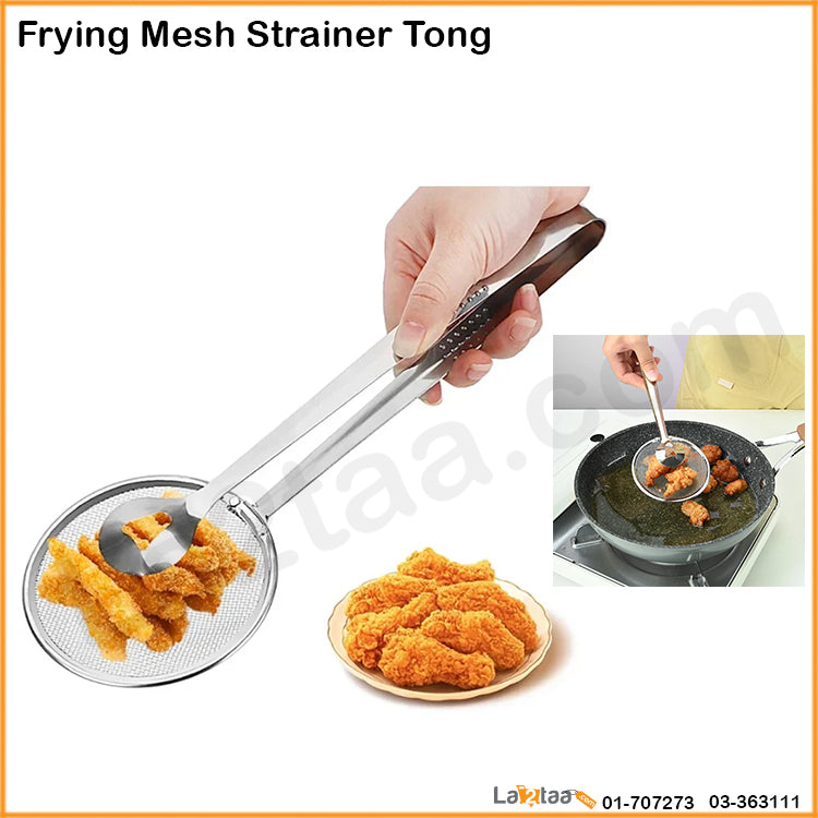 Frying Mesh Strainer Tong