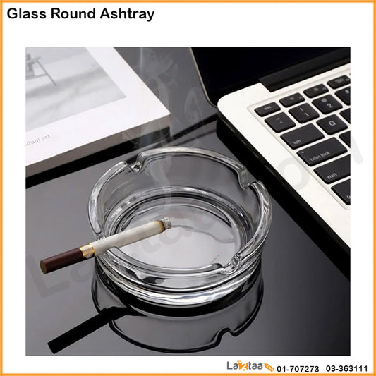 Glass Round Ashtray