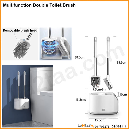 Multifunction Double  Toilet Brush