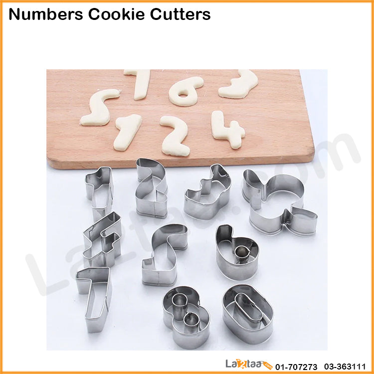 Numbers Cookies Cutters