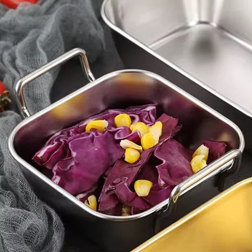 Stainless Steel Snack Serving Plate