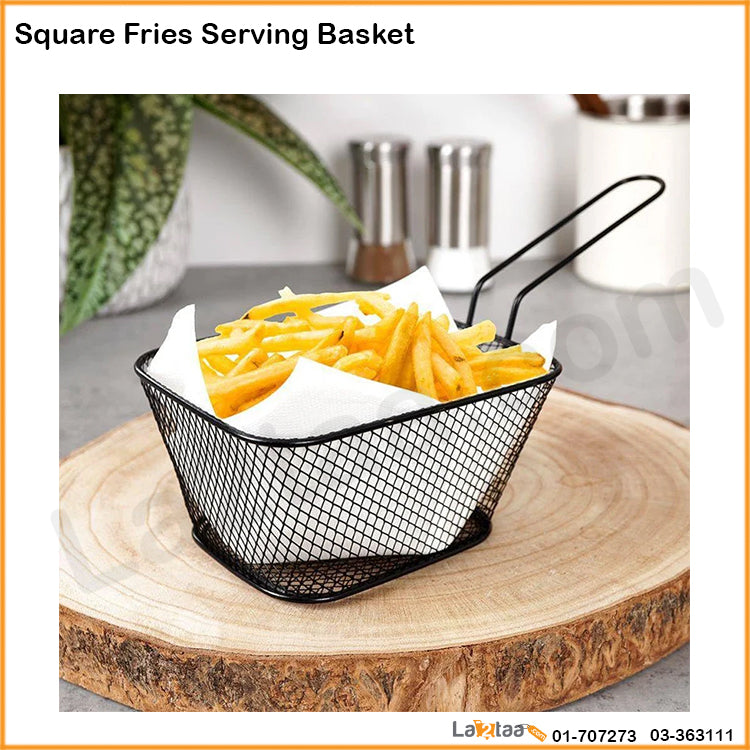 Square Fries Serving Basket