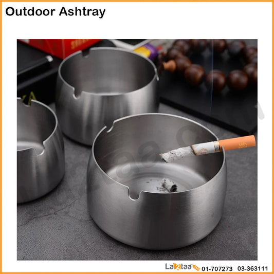 Stainless Steel Outdoor Ashtray