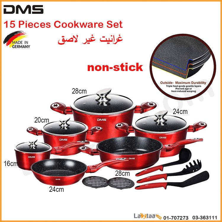 DMS-15 Pieces Cookware Set