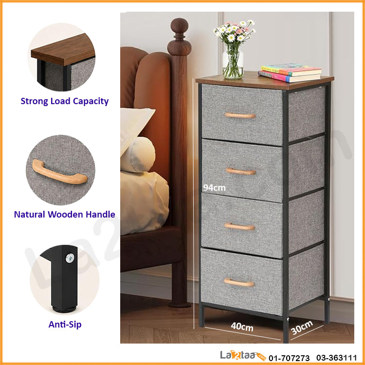 Fabric Drawer Storage Cabinet