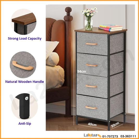 Fabric Drawer Storage Cabinet