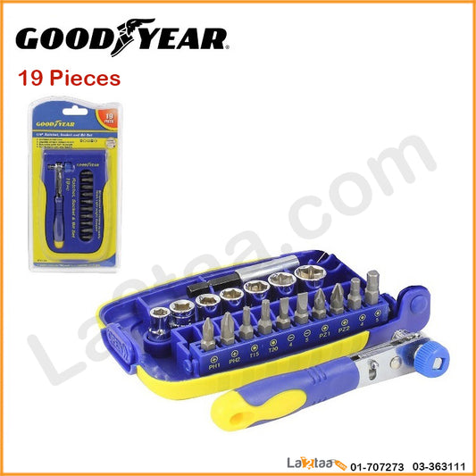 Ratchet, Socket, and Bit Set