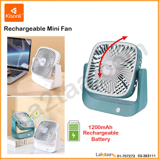 Kisonli- Rechargeable Mini Fan