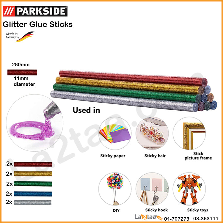 Parkside-Glitter Glue Sticks