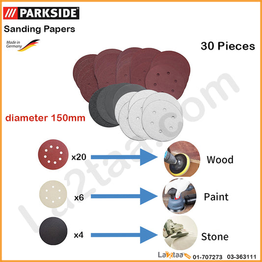 Parkside-Sanding Papers