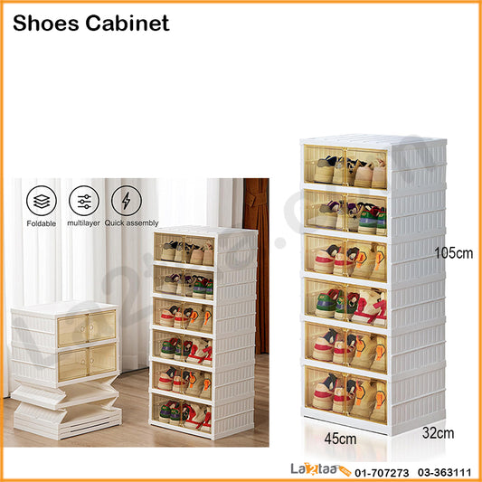 collapsible shoe cabinet