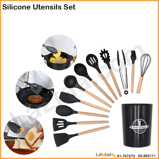 12 Pieces Silicone Utensils Set