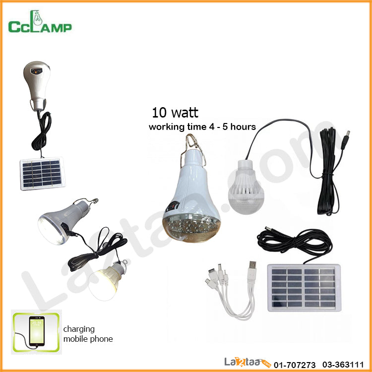 CCLamp -Rechargeable Bulb Solar Panel