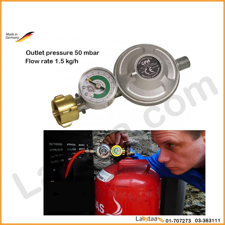 Gas Pressure Regulator With Level Indicator