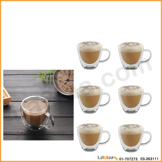Double Sided Mugs 80 ml - 6 Pieces