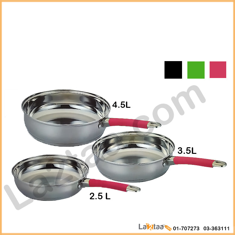 GeBe - 3 pans with lids set