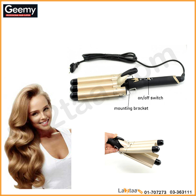 Geemy -  3 wave hair curler  GM-2988