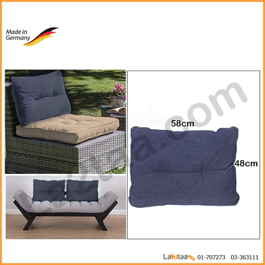 gray back sofa pillow