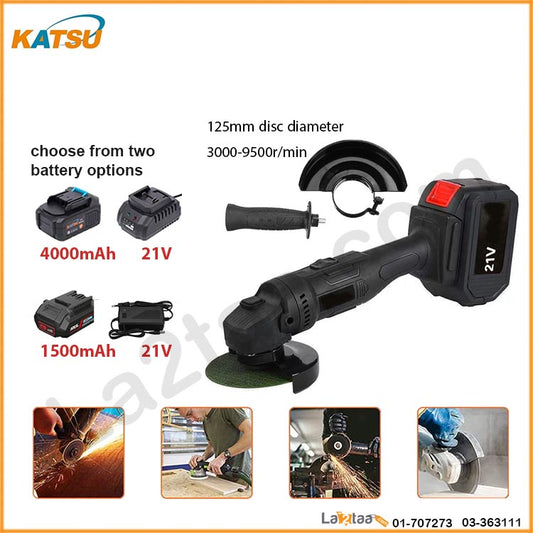 Kastu - Cordless Angle Grinder 1500 MAH