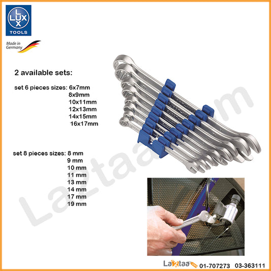LUX TOOLS - combination wrench set 