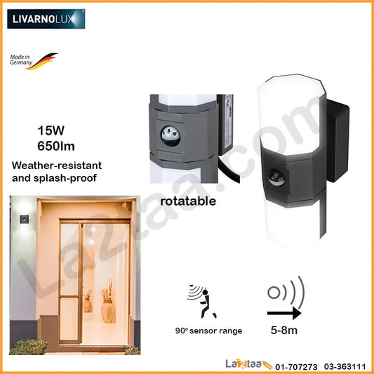 Livarnolux - Outdoor Light With Motion Sensor