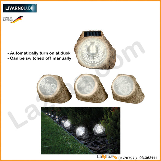 Livarnolux - Led Stone Solar Lamps