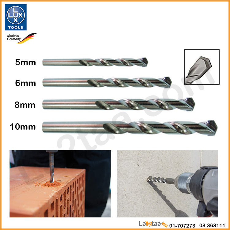 LUX TOOLS - stone drill bits 4 pieces