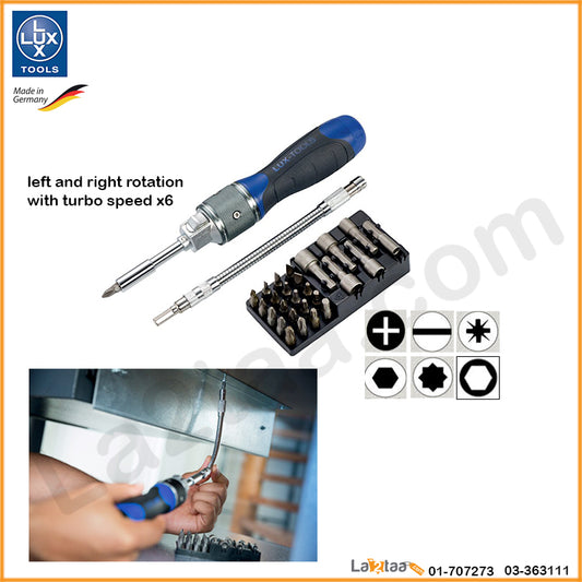 LUX TOOLS -  screwdriver with mechanism 29 pcs